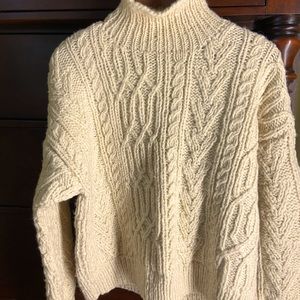 Irish Wool turtle neck sweater